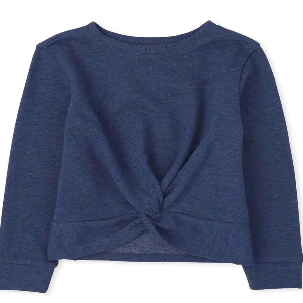 Girls Twist Front Fleece Sweatshirt Small - Picture 1 of 5